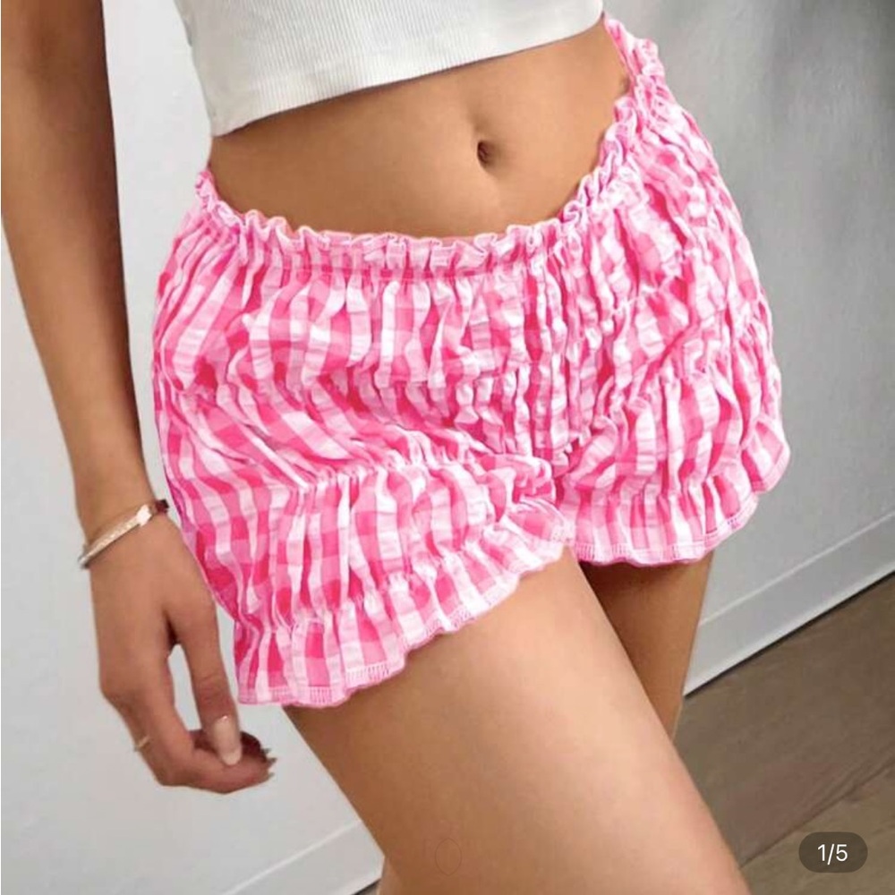 SHEIN Pink High Waist Women Shorts